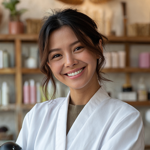 Rina Dewi - Color Specialist ahli pewarnaan rambut profesional di salon Jakarta