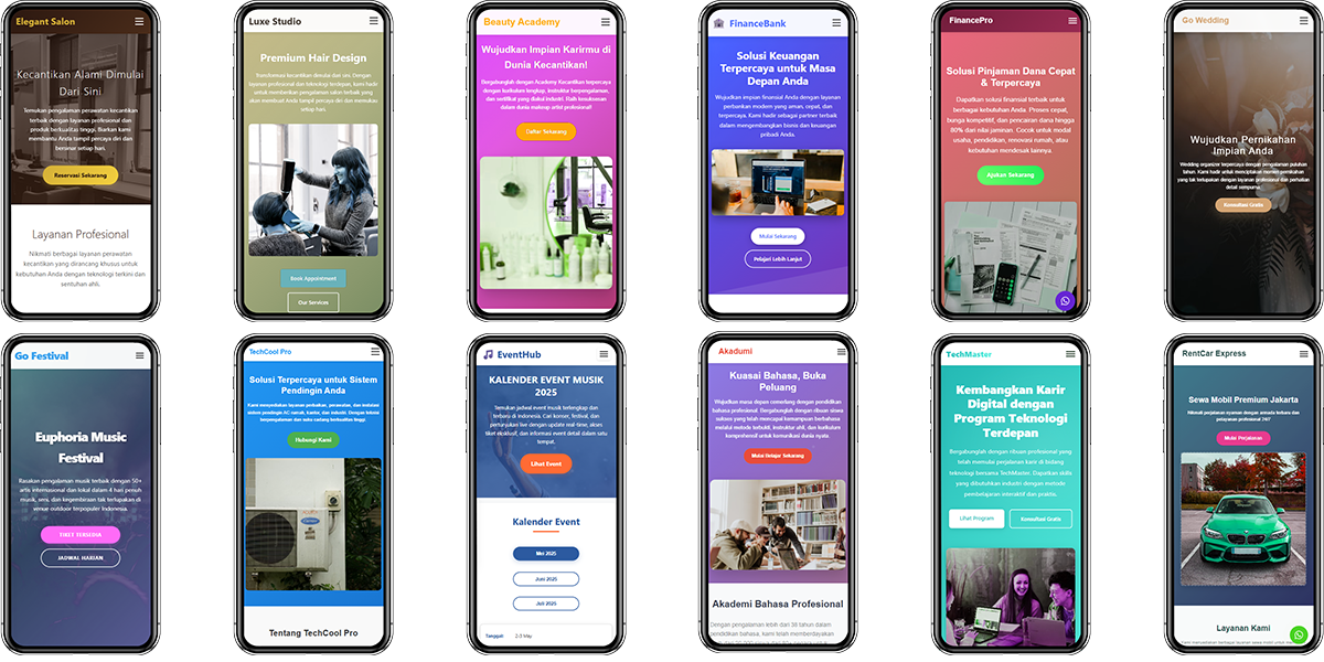 Contoh Website Mobile